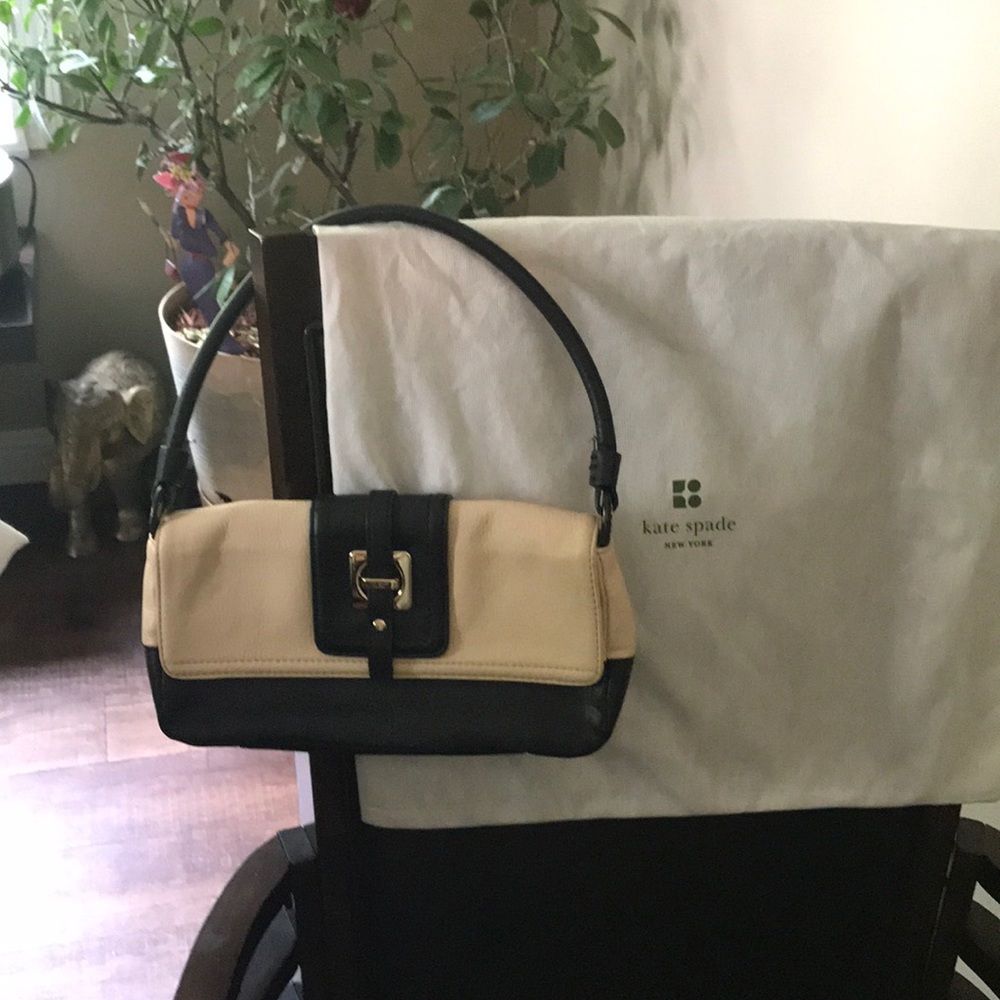 Small blush and navy Kate Spade bag